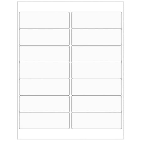 Bsc Preferred 4 x 1 1/3'' Clear Rectangle Laser Labels, 1400PK BUY00025179